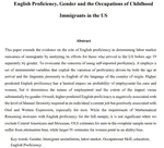 English Proficiency, Gender and the Occupations of Childhood Immigrants in the US